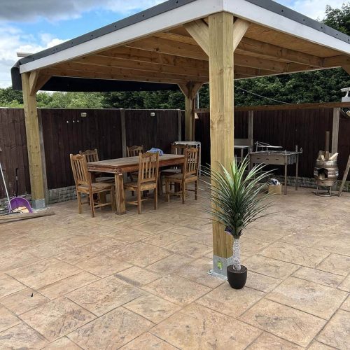 flat gazebo roof walsall